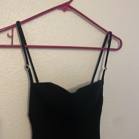 Black stretchable mini dress size S - Picture 2 of 6